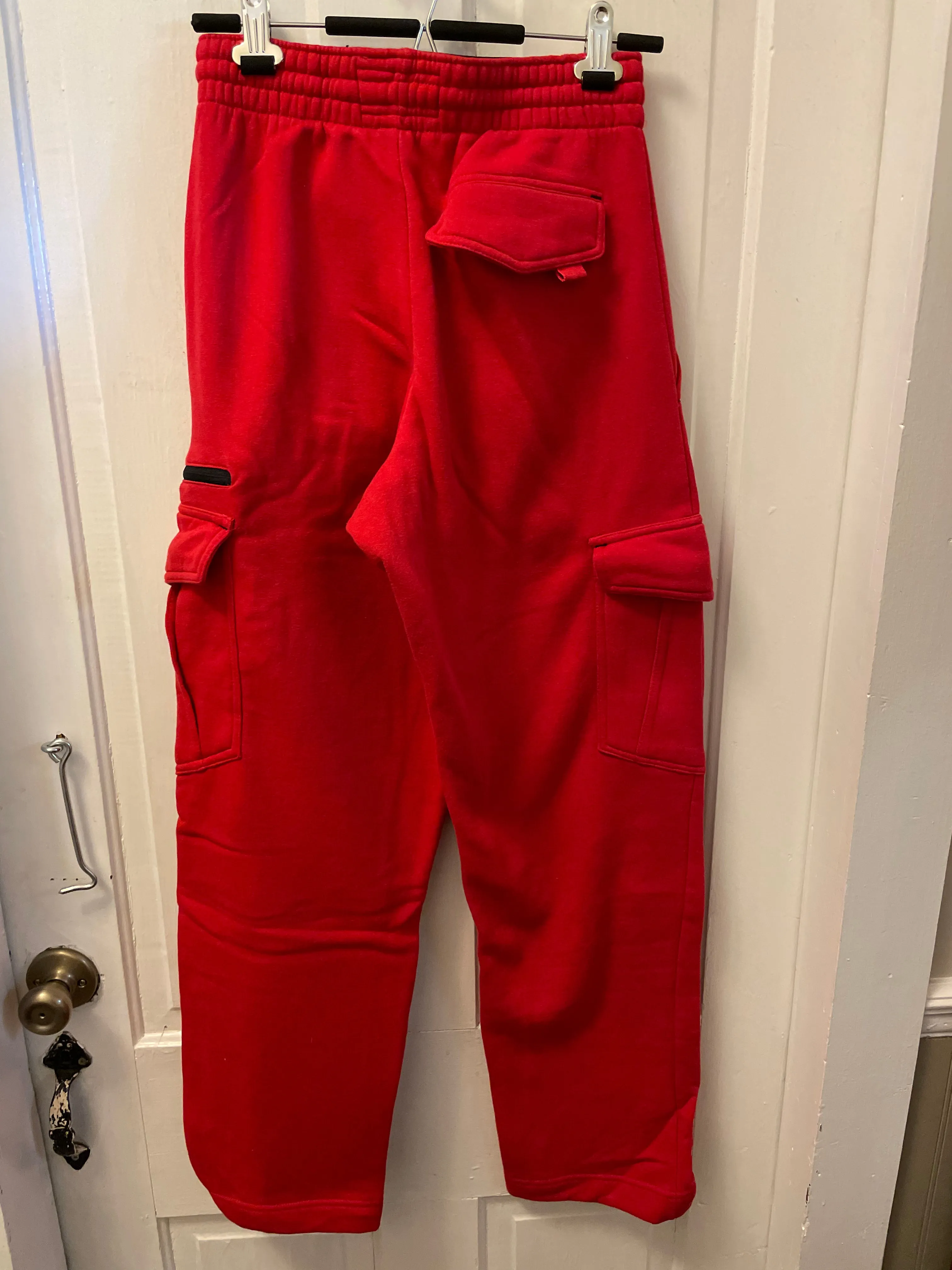 € Mens Medium Red Champs Sports Gear CSG Joggers Sweatpants Basketball Warm Up Pants Activeware Pockets