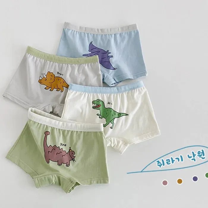 2-11Y Boys Boxer Briefs Shorts Cotton Baby Toddler Underwear for Kids Boy 4 Pack