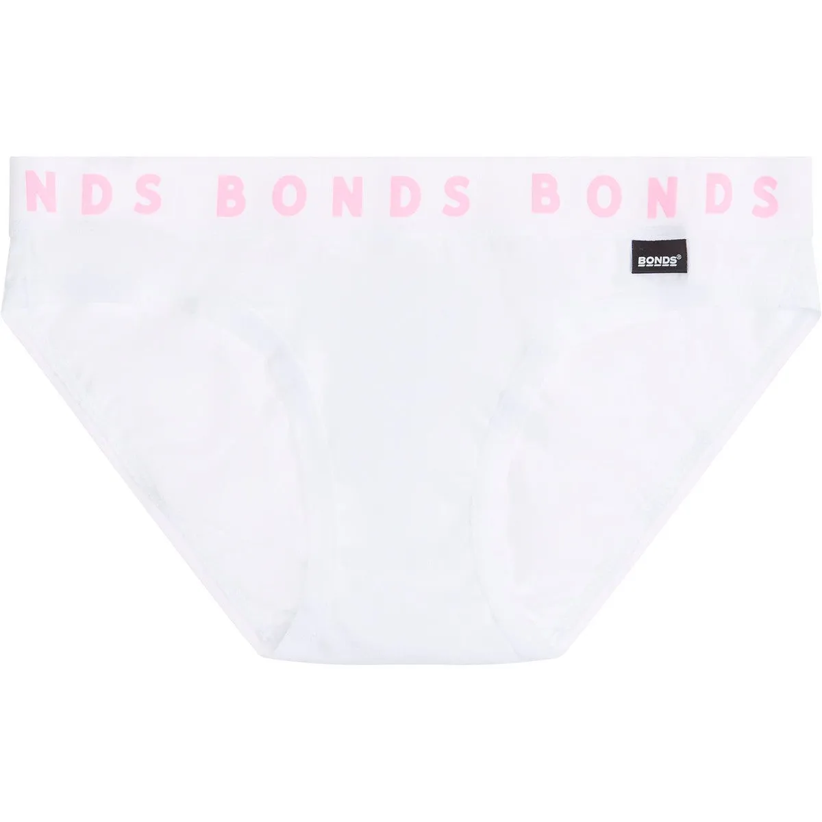 5 x Bonds Girls Stretchies Bikini Underwear Brief Kids Undies Knickers White