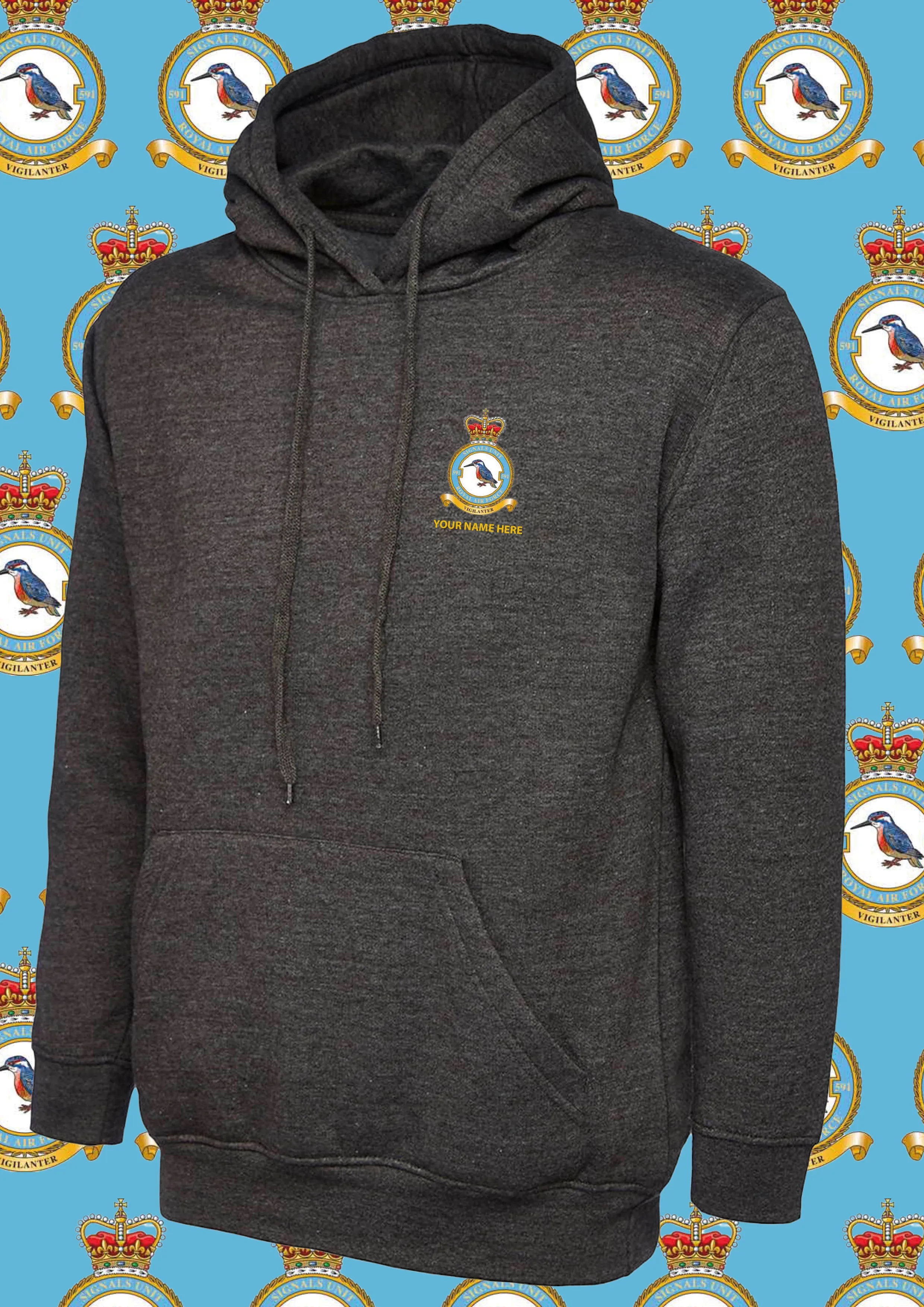 591SU CREST EMBROIDERED HOODIE