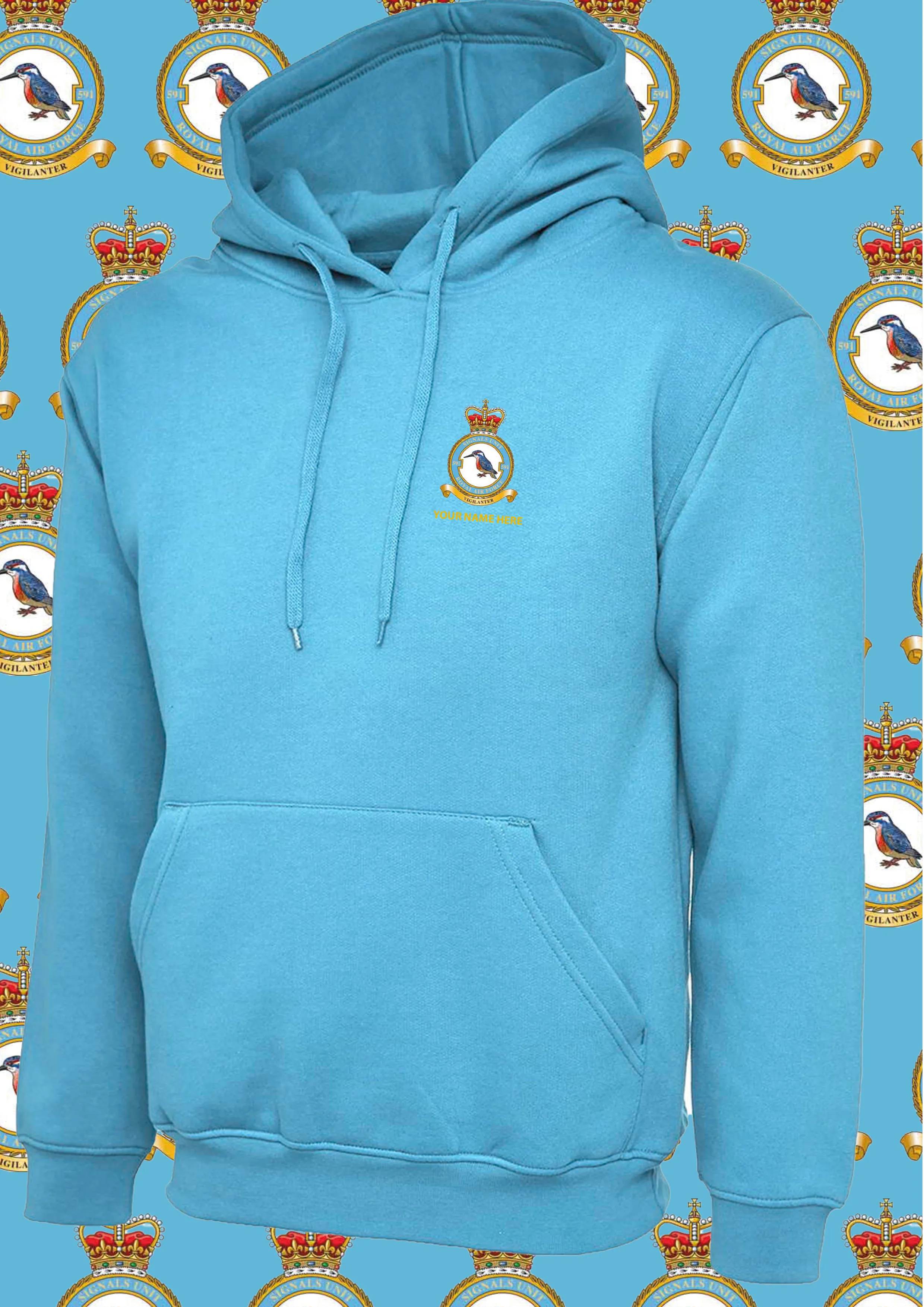 591SU CREST EMBROIDERED HOODIE