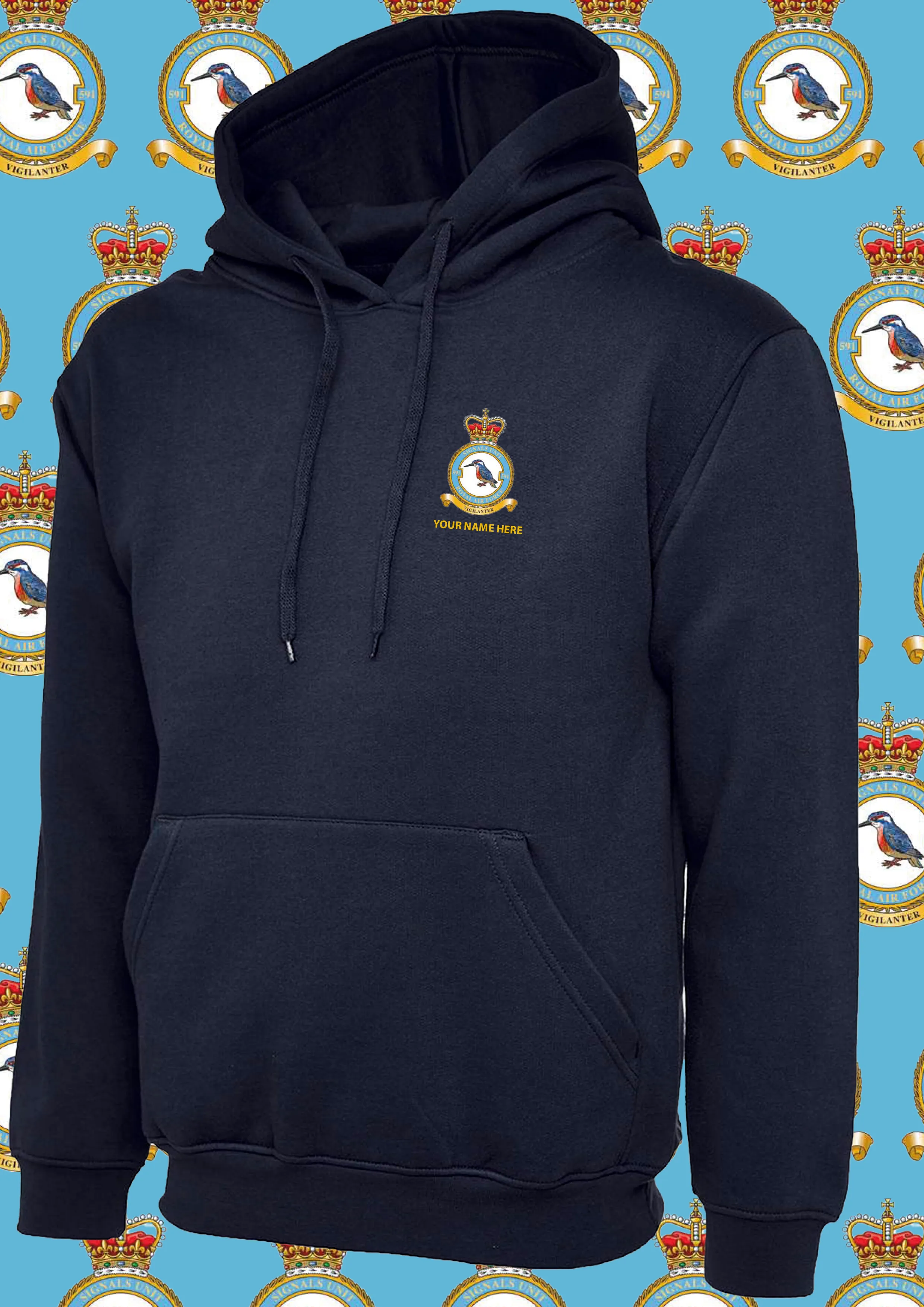 591SU CREST EMBROIDERED HOODIE