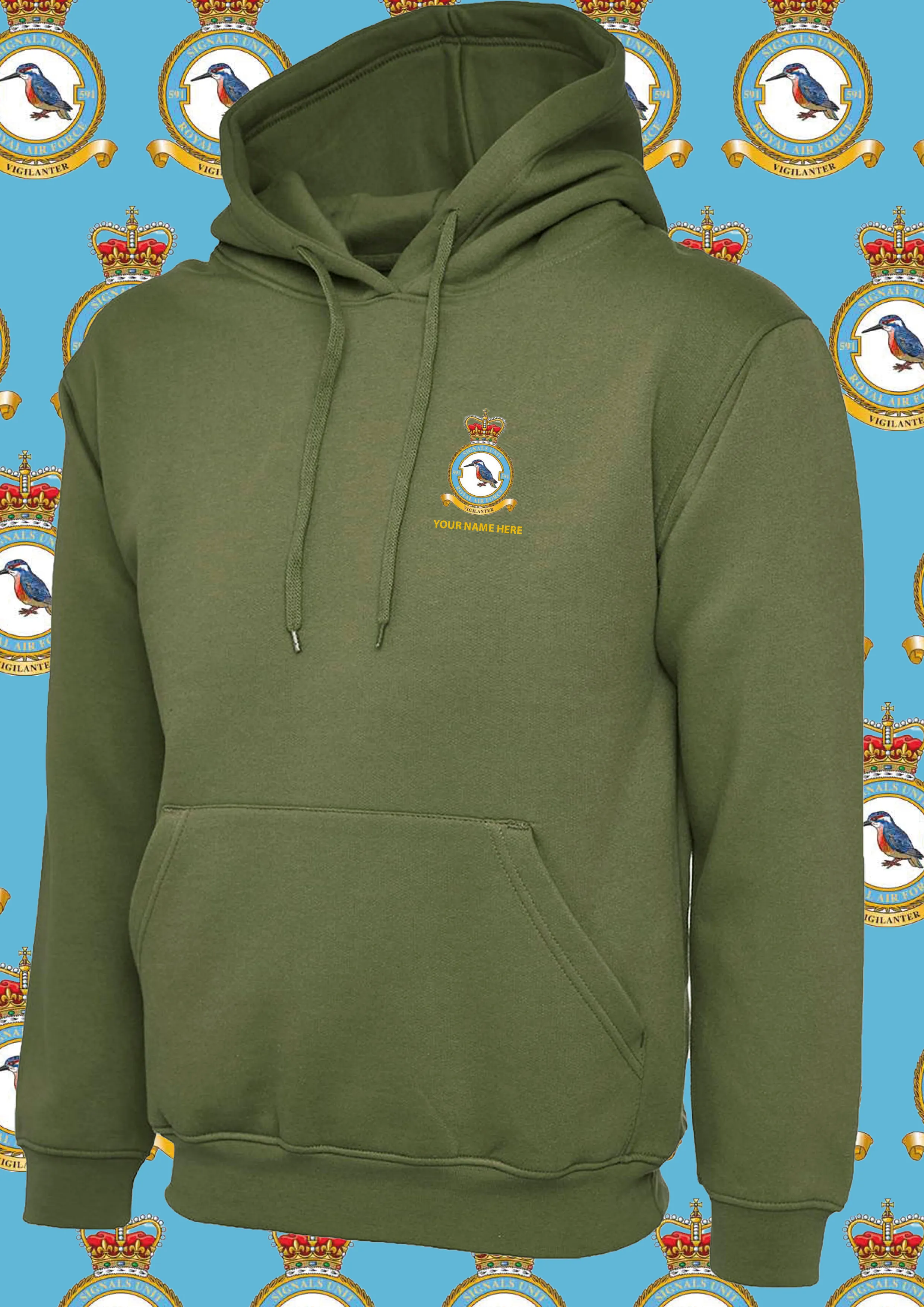 591SU CREST EMBROIDERED HOODIE