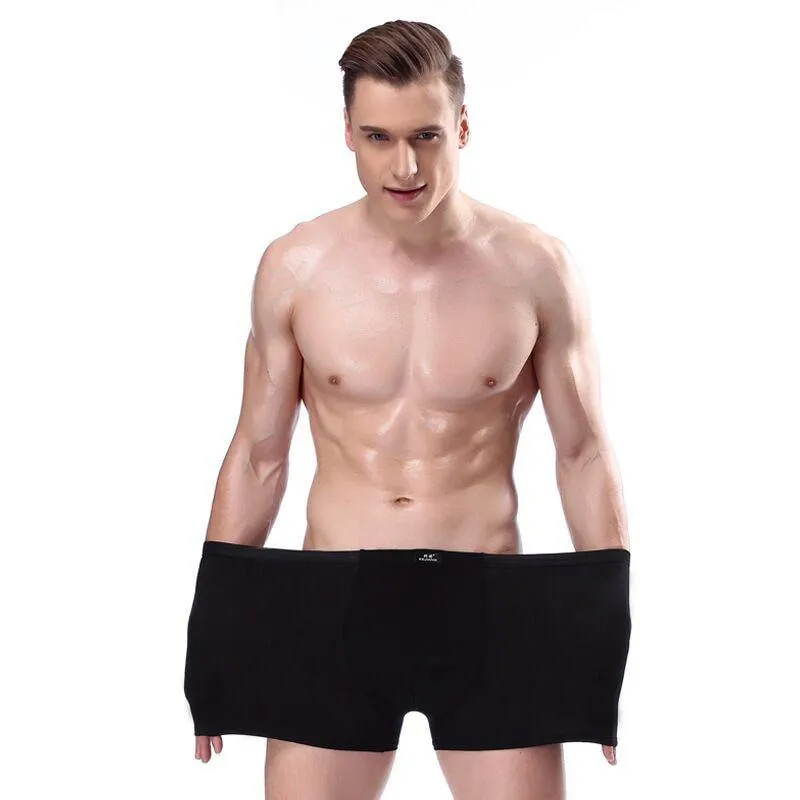 7 Pack Men's Underwear Man Breathable Solid Shorts Boxers Underpants Underwear Plus Size