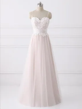 A Line Sweetheart Neck Backless Lace Pink Prom, Backless Pink Formal, Pink Graduation, Evening