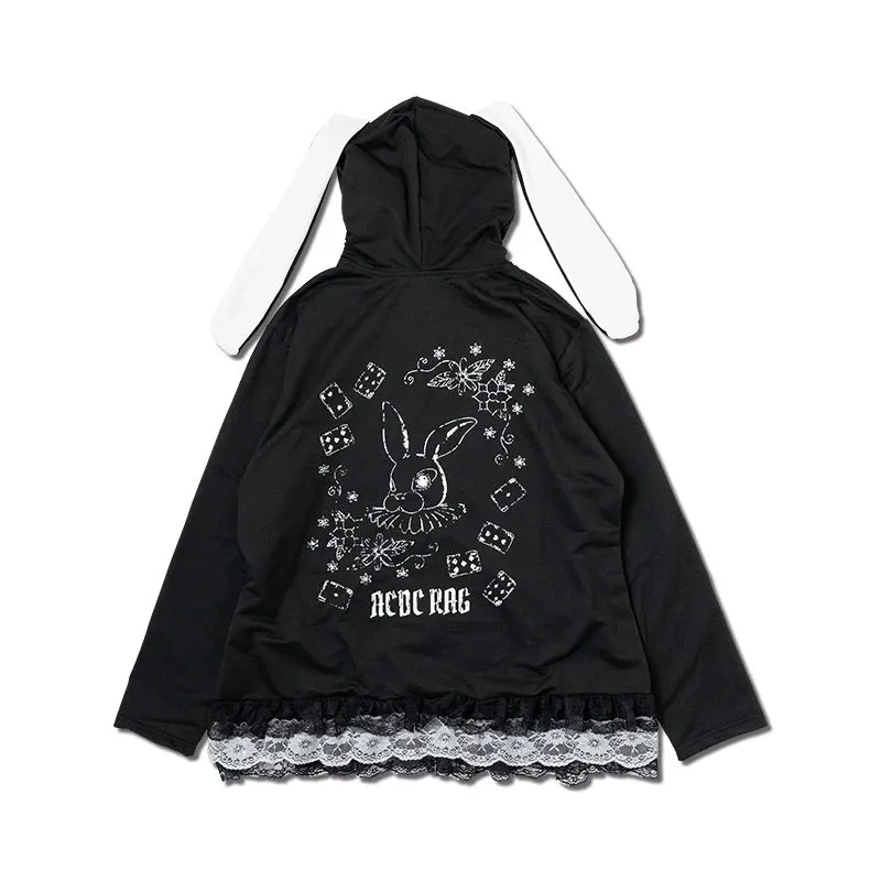 ACDC RAG rabbit hoodie - big version