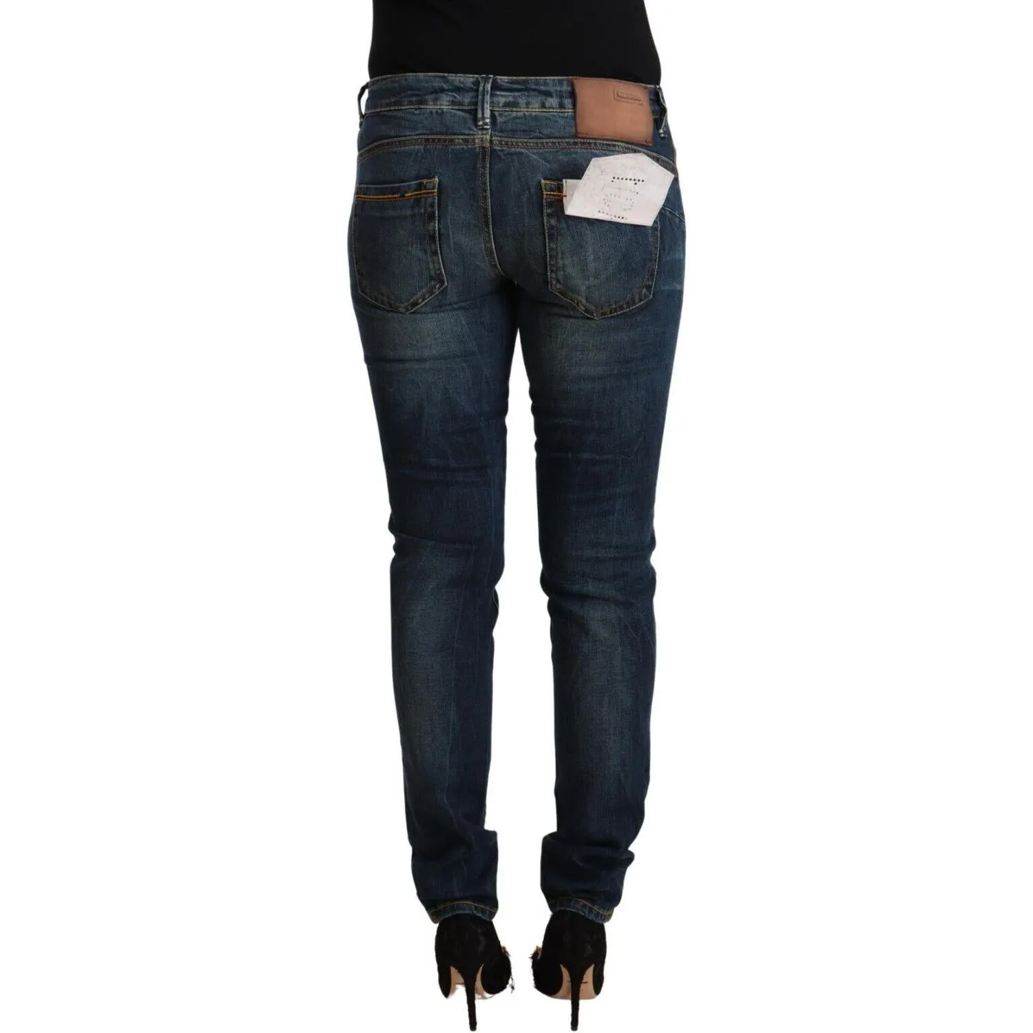 Acht Elegant Slim Fit Low Waist Denim Jeans