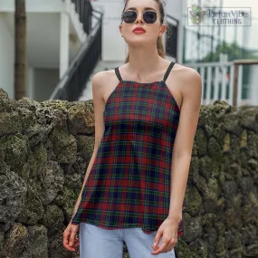 Allison Red Tartan Loose Halter Neck Camisole