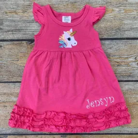 Applique Unicorn Dress