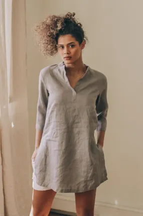 Basic Linen Tunic Shirt