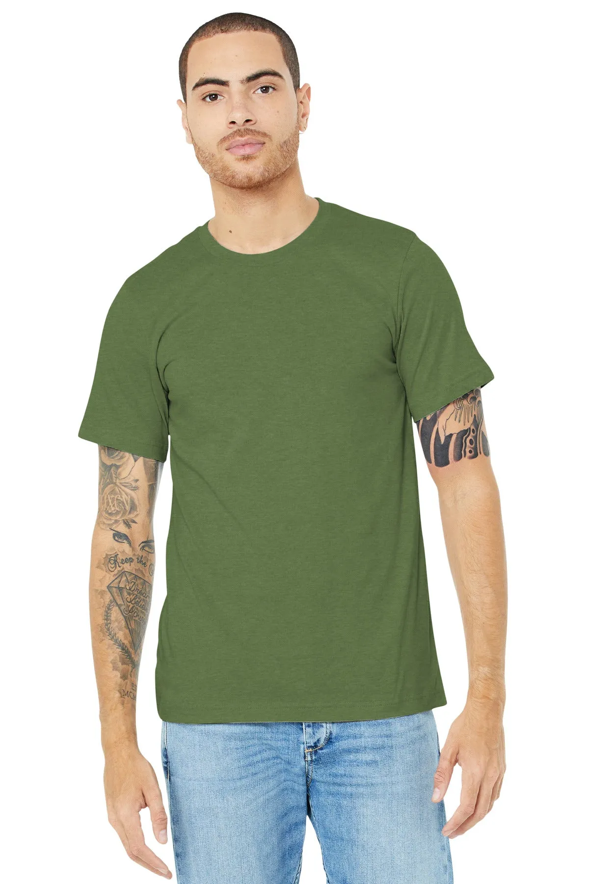 BELLA CANVAS ® Unisex Heather CVC Short Sleeve Tee. BC3001CVC