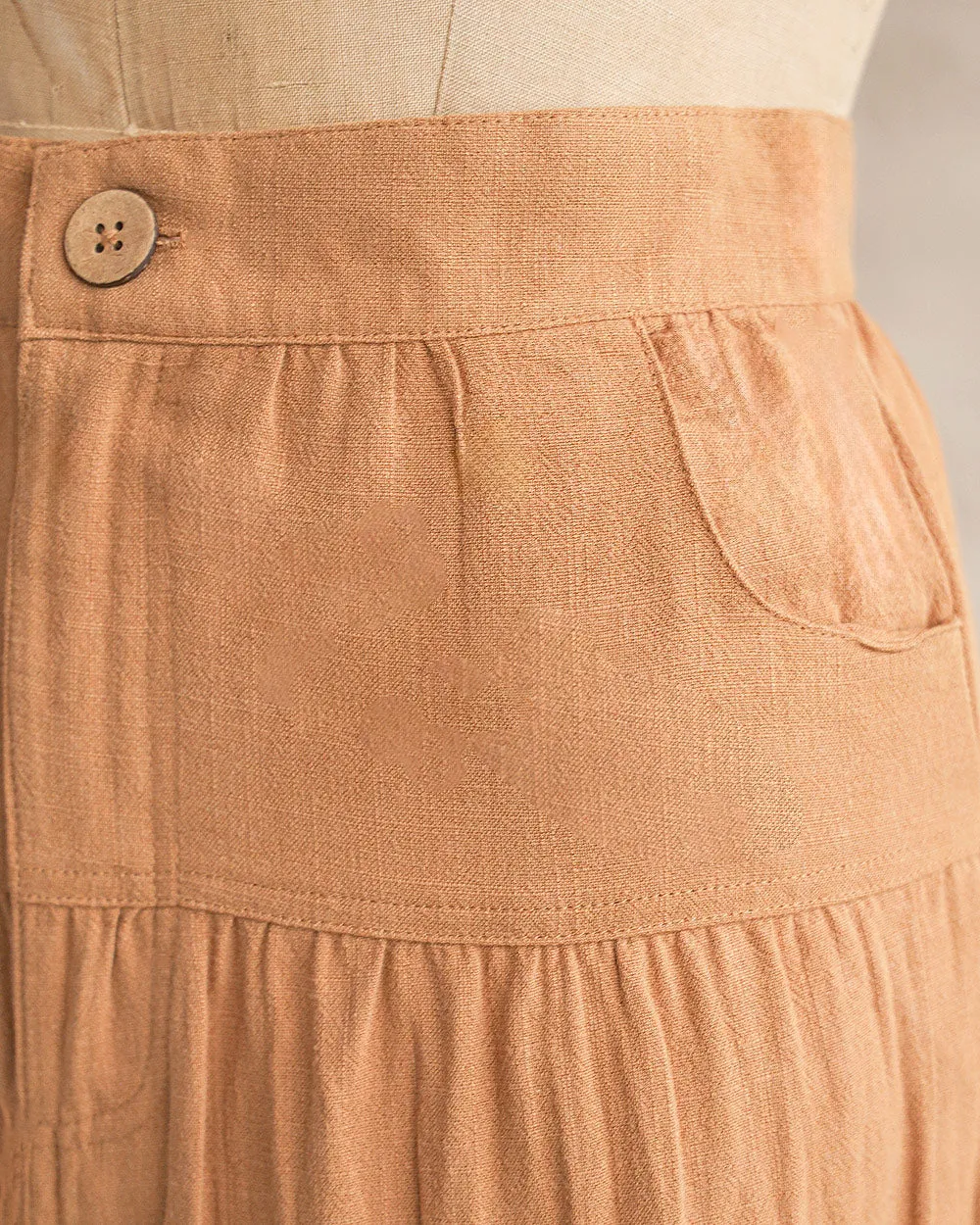 Between Acres Skirt - Brown