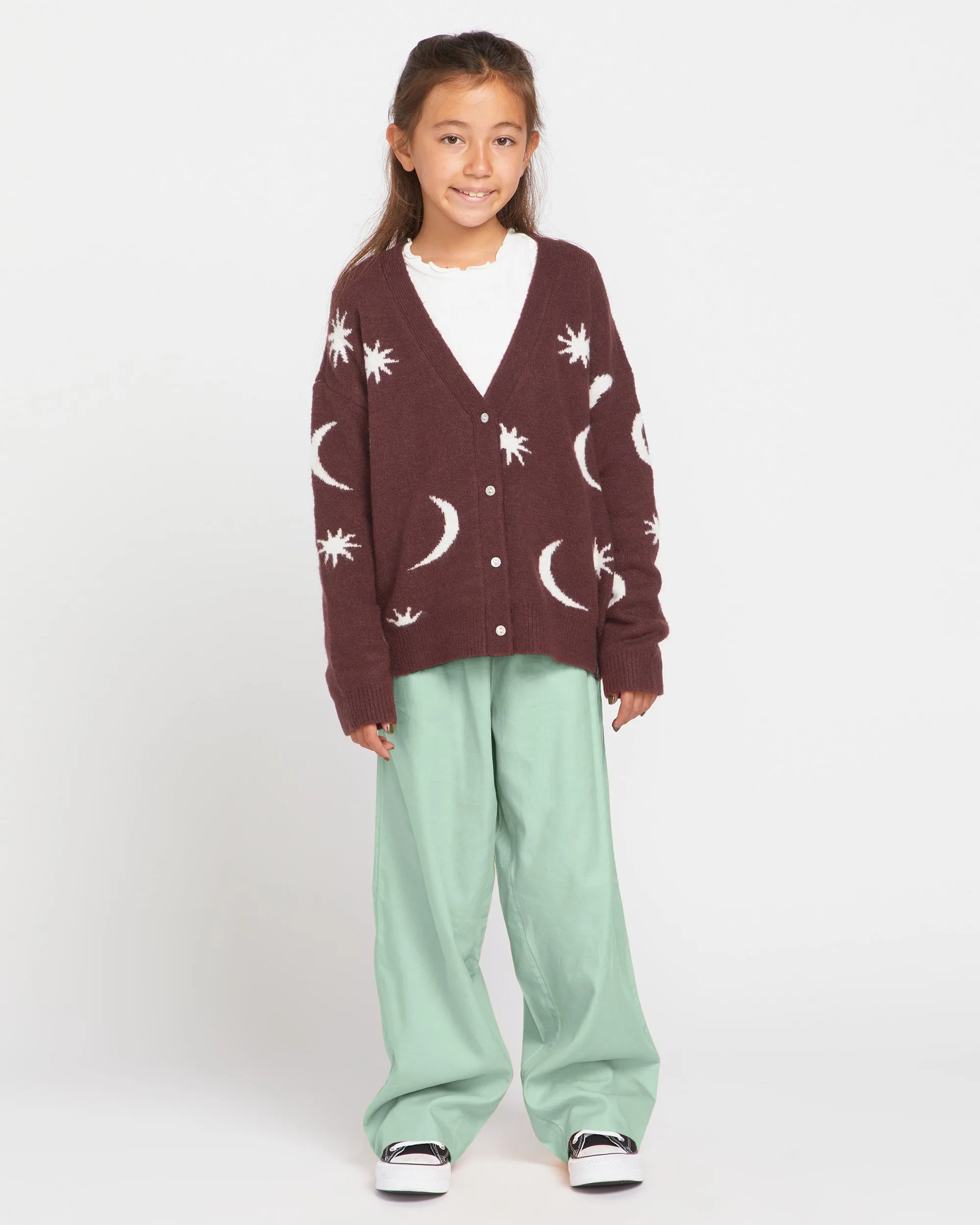 Big Girls Nyte Stone Cardigan - Espresso