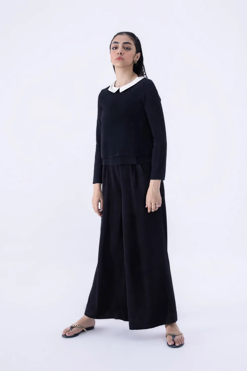 Black Belted Culottes