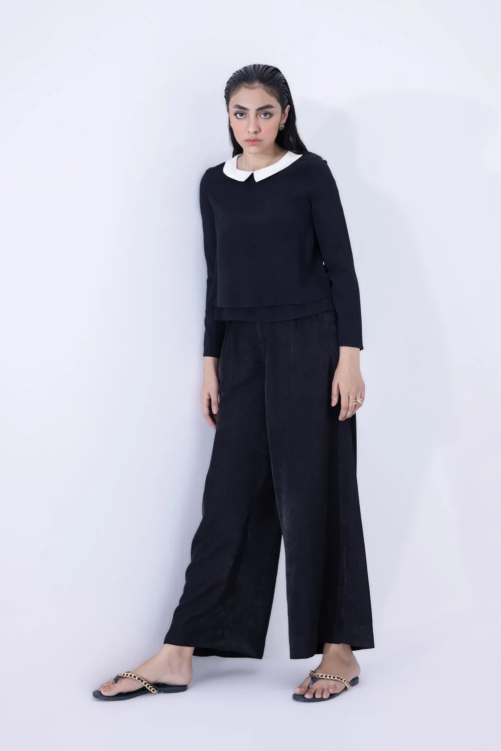 Black Belted Culottes