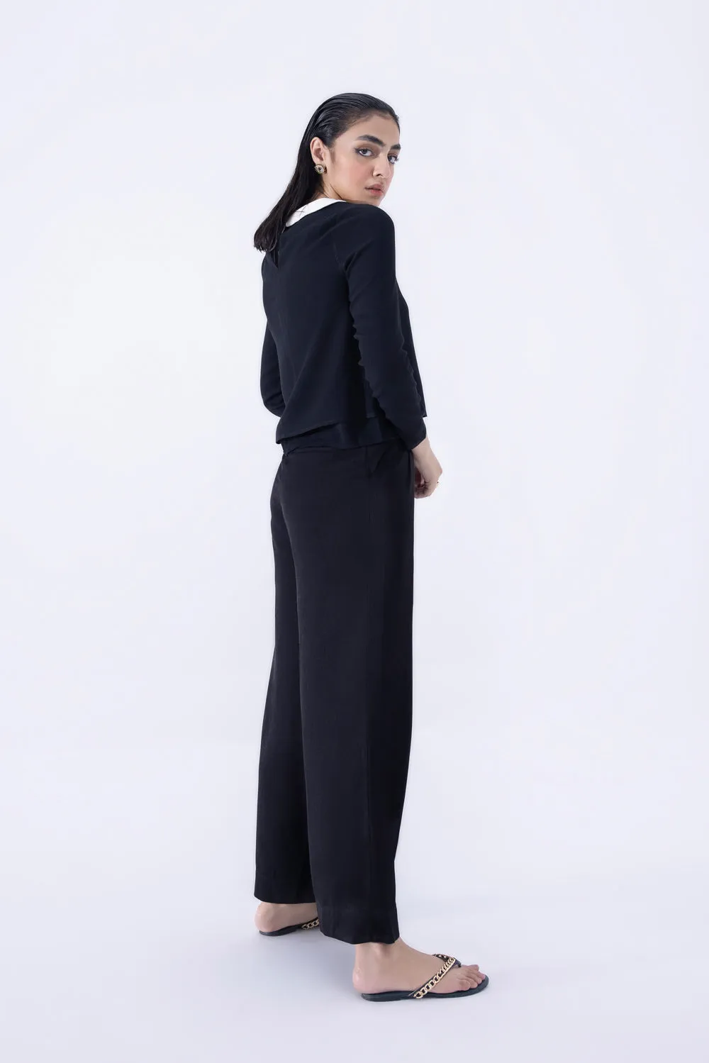 Black Belted Culottes