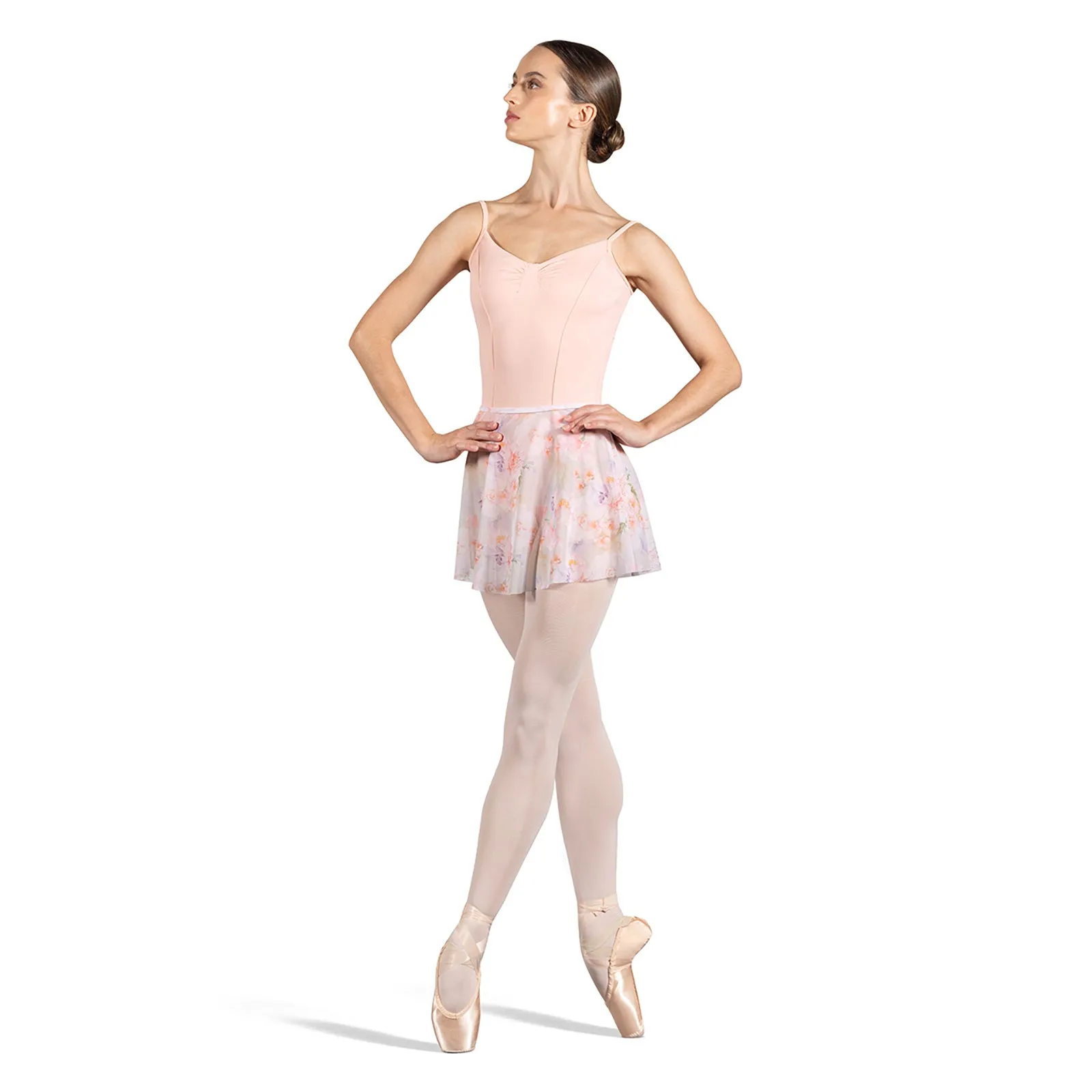 Bloch Adult Pull-On Mesh Floral Skirt