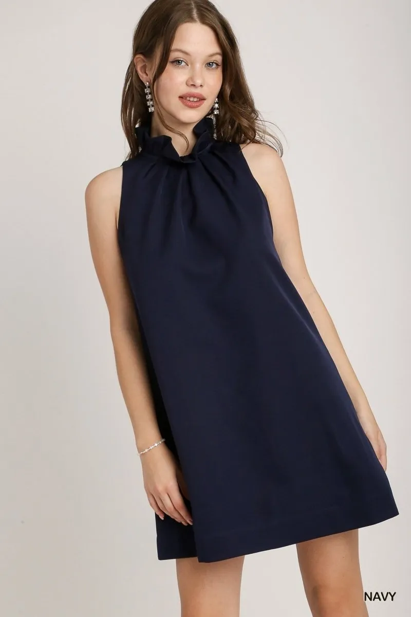 Britt Bow-Back Dress | Navy