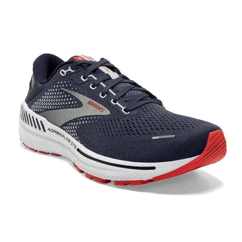 Brooks Adrenaline GTS 22: Men's Athletic Shoes Peacoat, India Ink, & Grenadine