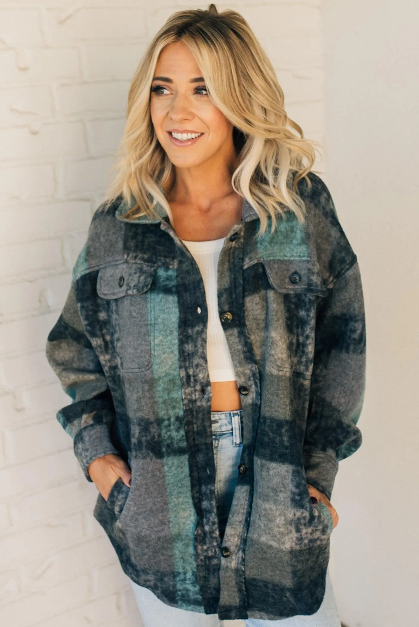 Brushed Plaid Classic Shacket