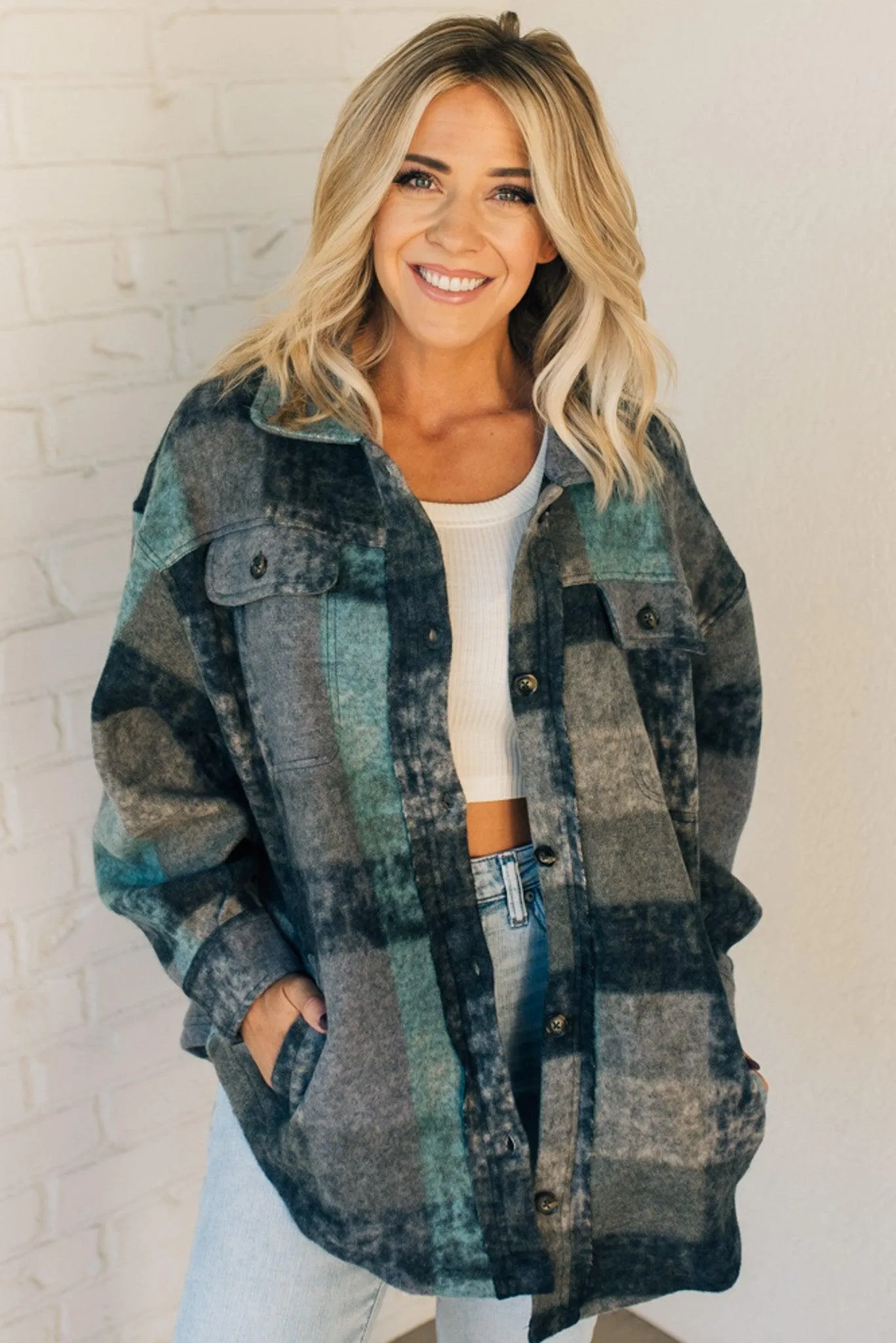 Brushed Plaid Classic Shacket