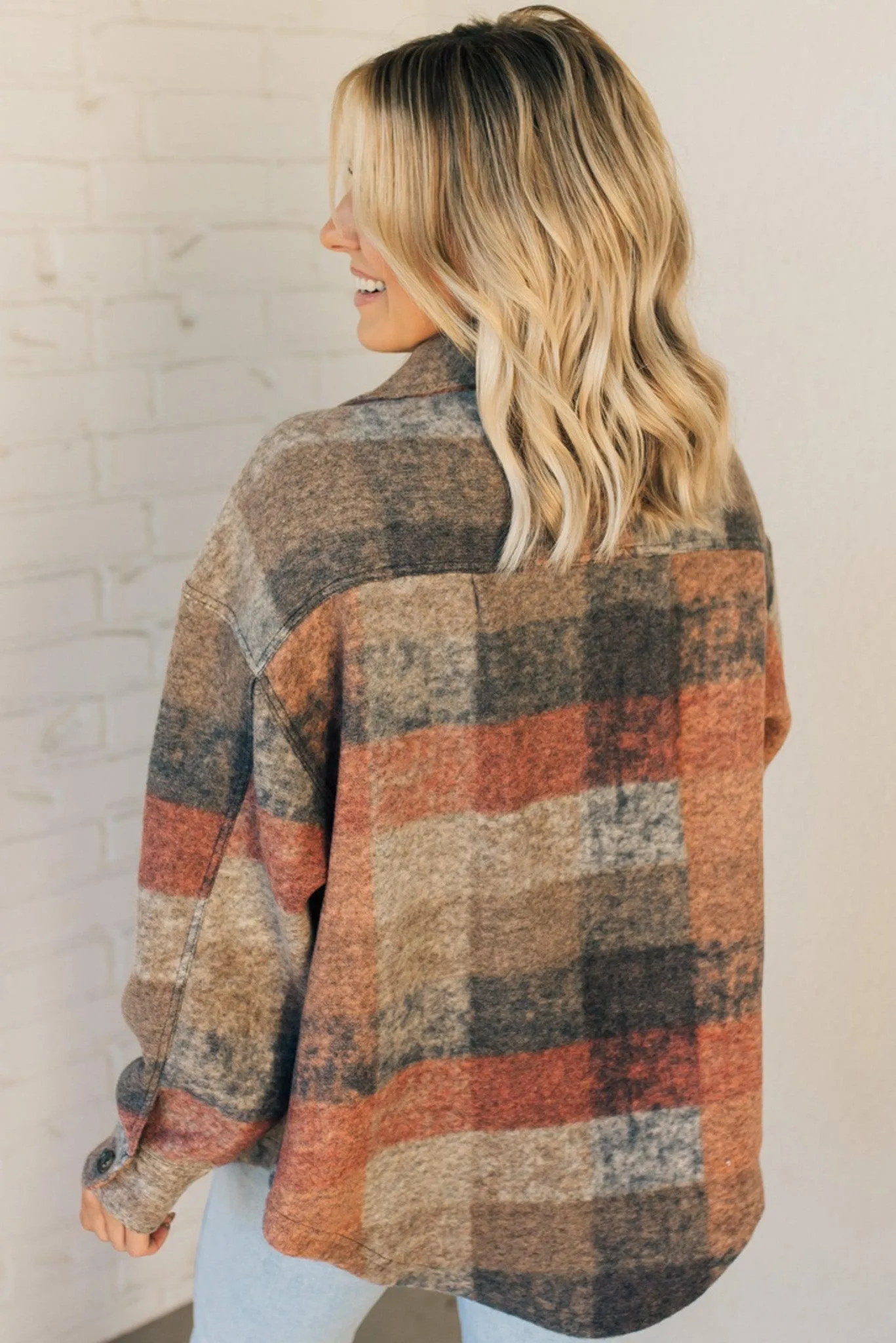 Brushed Plaid Classic Shacket