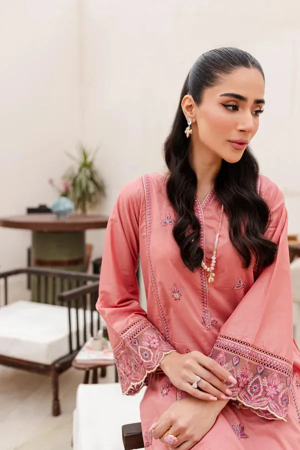 CANDID PEACH 2PC - EMBROIDERED LAWN DRESS