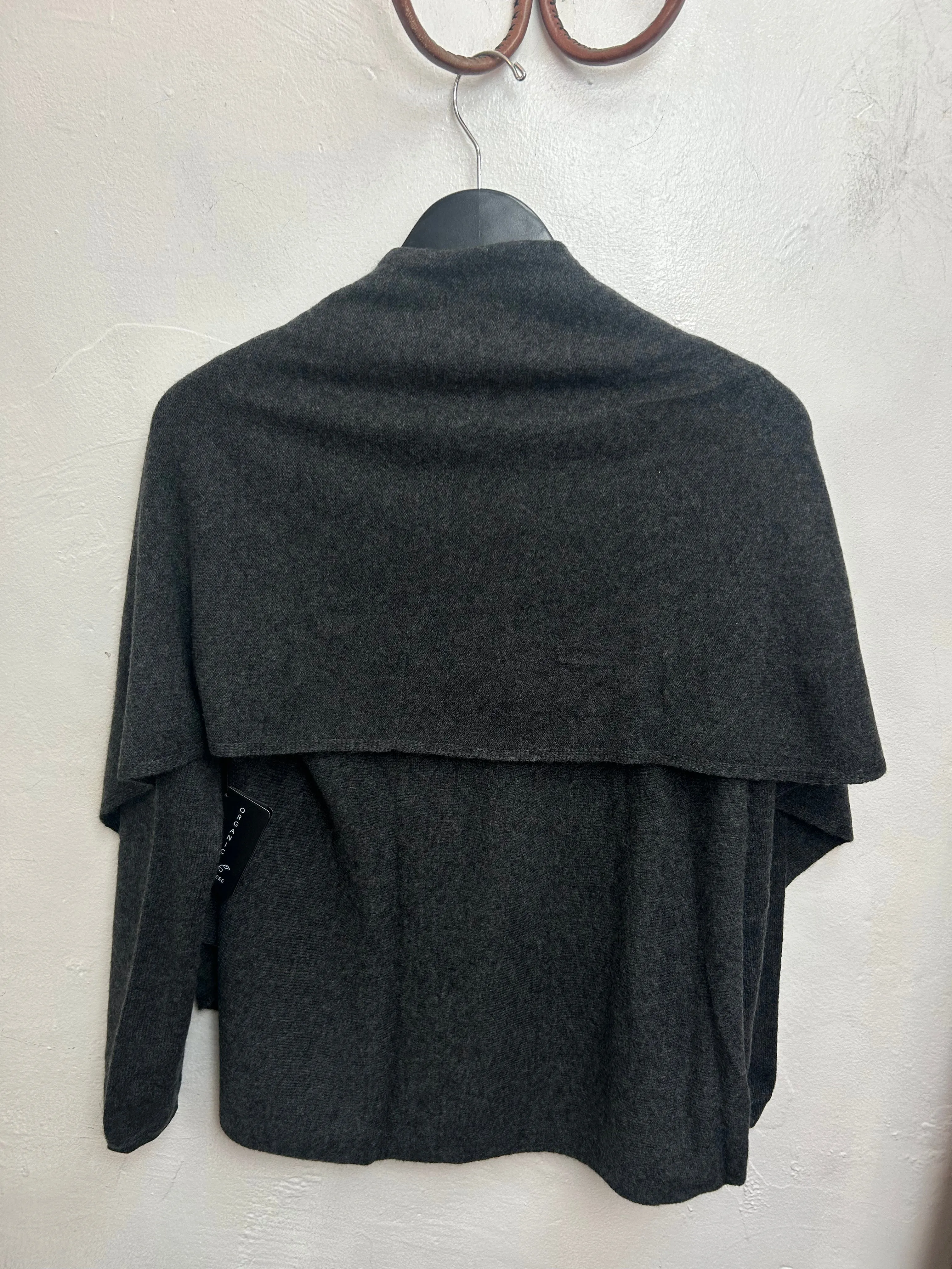 Charcoal Organic Circle Cardigan