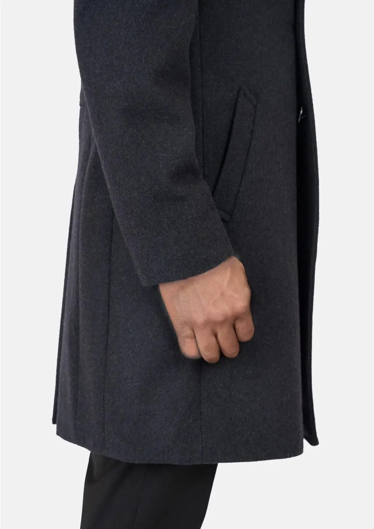 Charcoal Wool Signature Peacoat