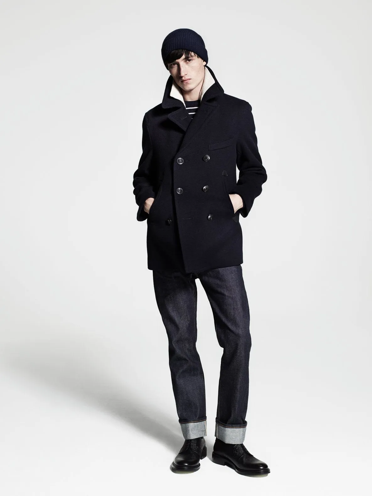 Chatham Peacoat Merino Wool