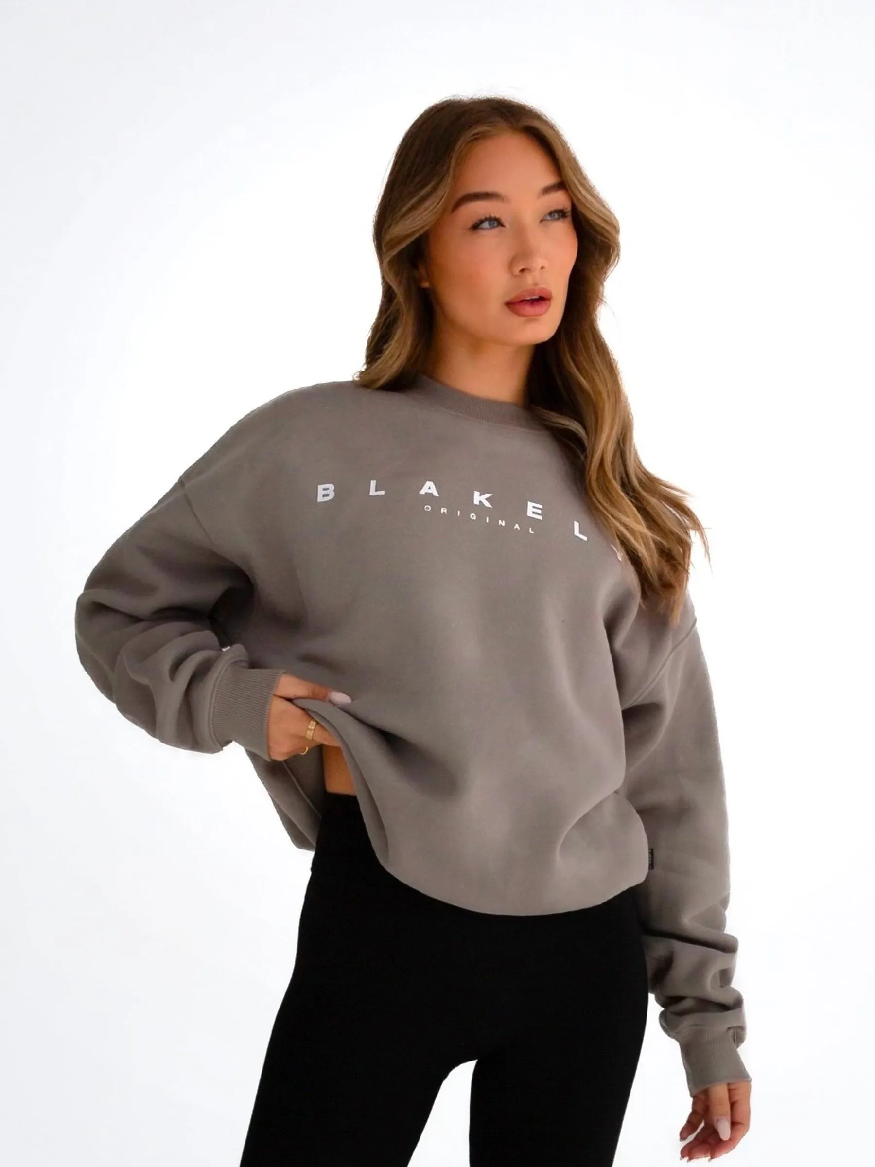 Composure Oversized Sweater - Neutral Grey