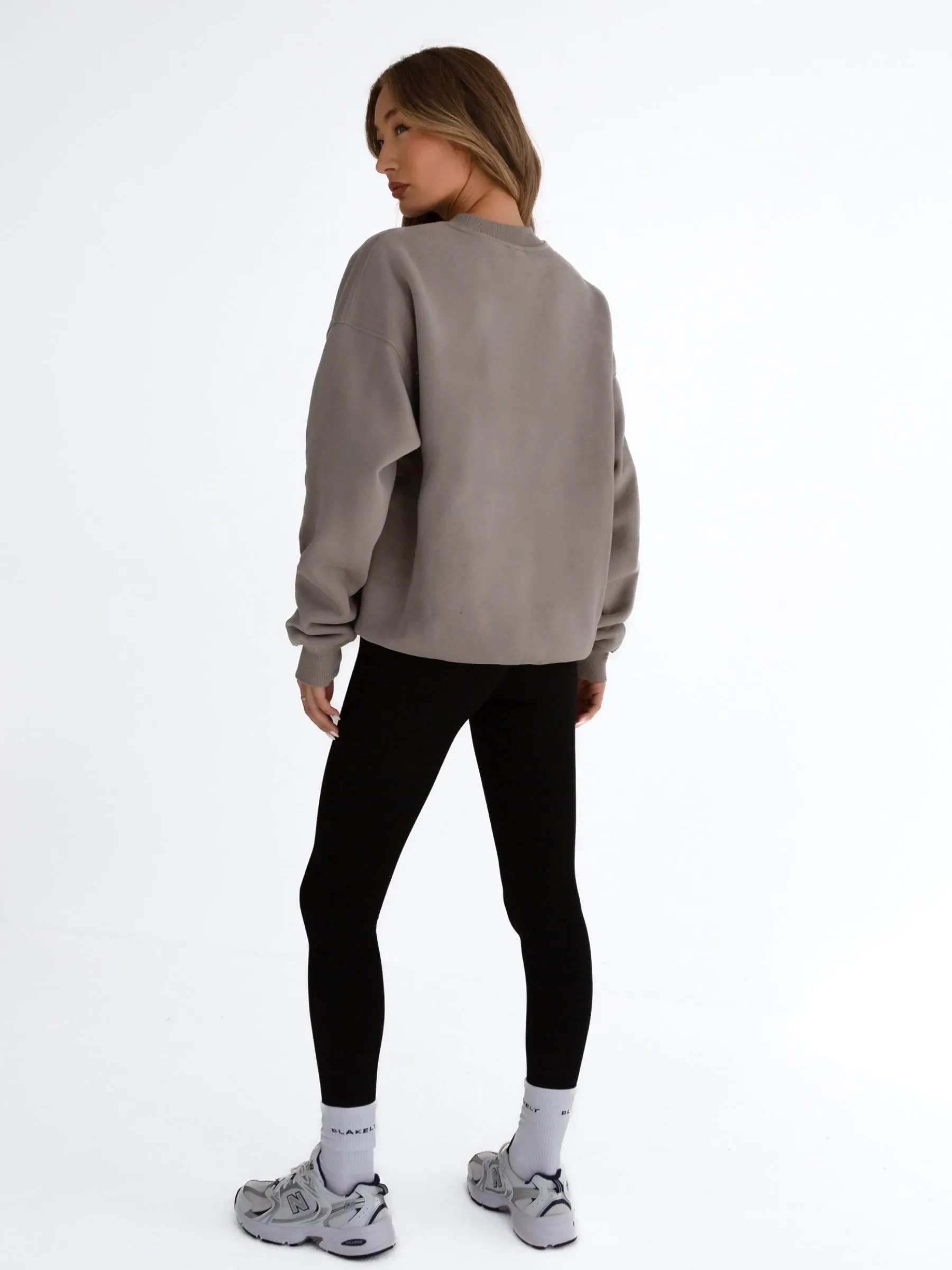 Composure Oversized Sweater - Neutral Grey