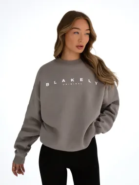 Composure Oversized Sweater - Neutral Grey