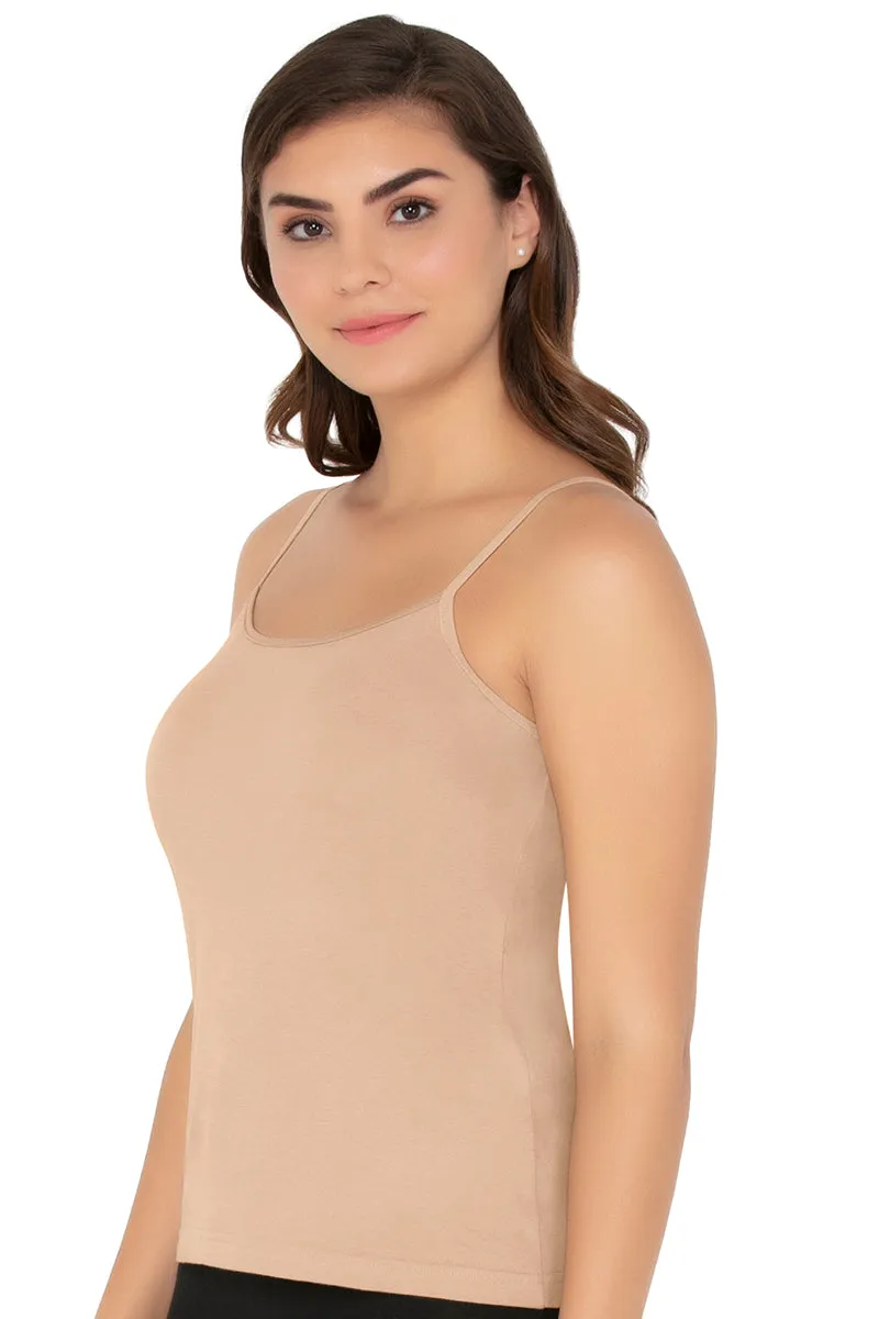 Cotton Camisole (Pack of 2) - Black- Nude