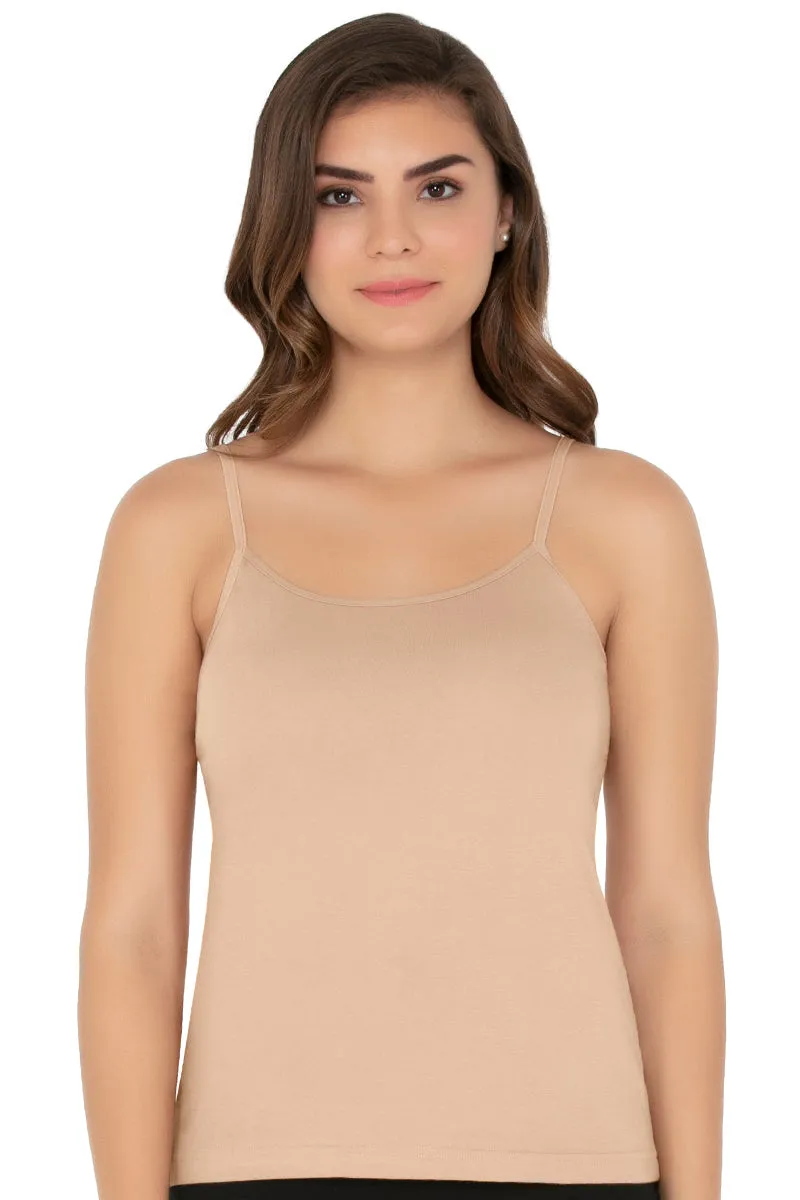 Cotton Camisole (Pack of 2) - Nude- Fuchsia