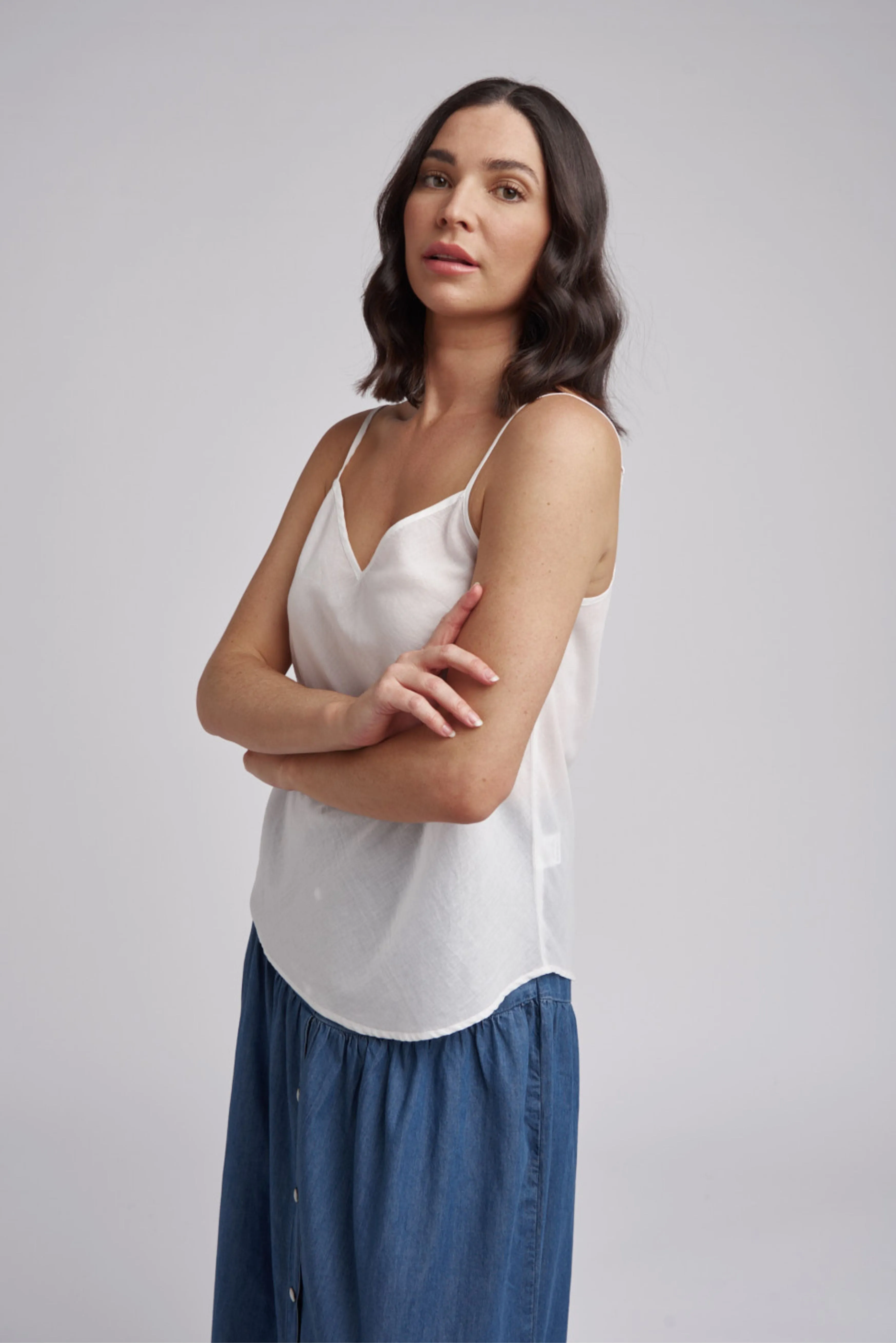 Cotton White Camisole