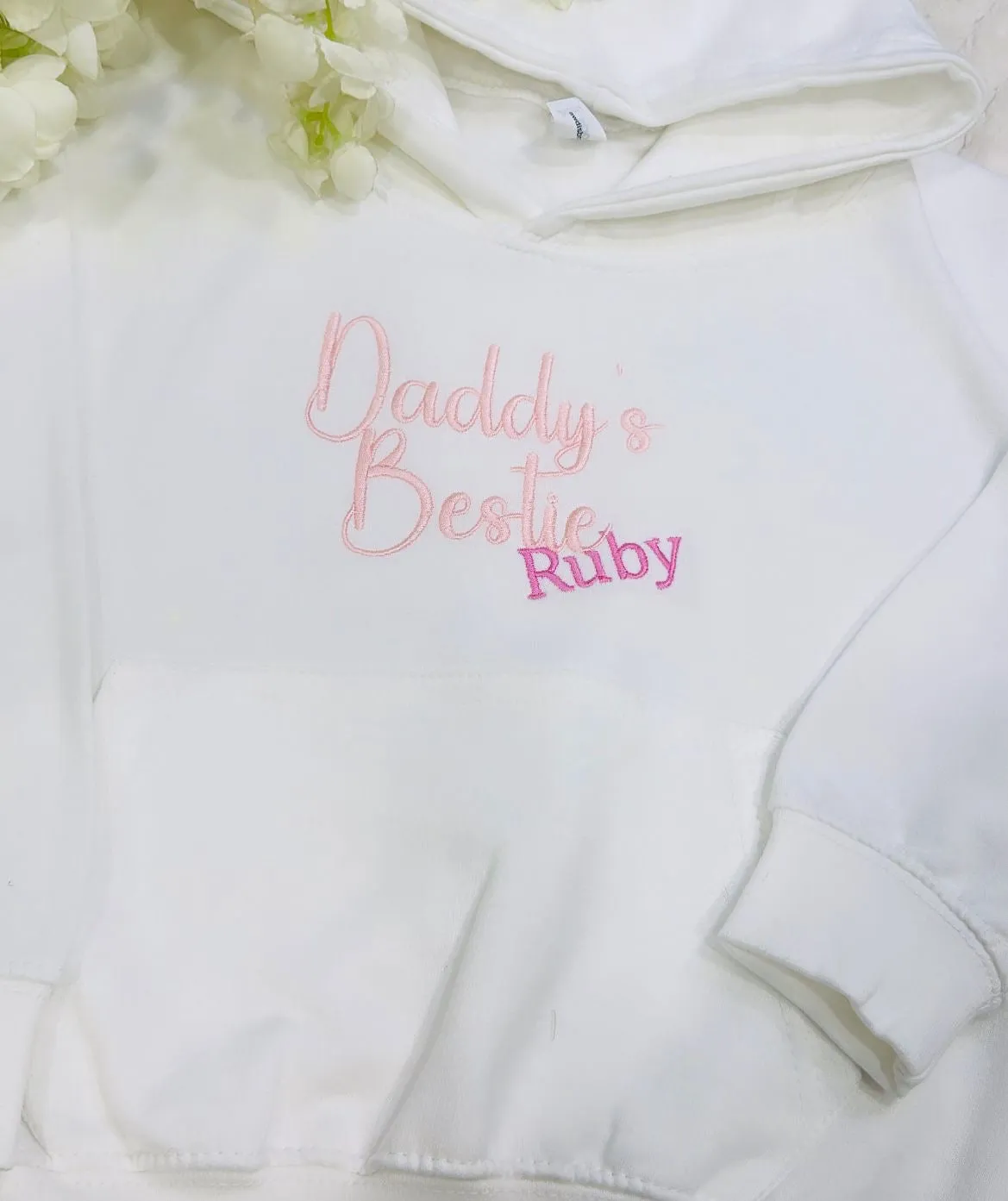 Daddys bestie girls hoodie