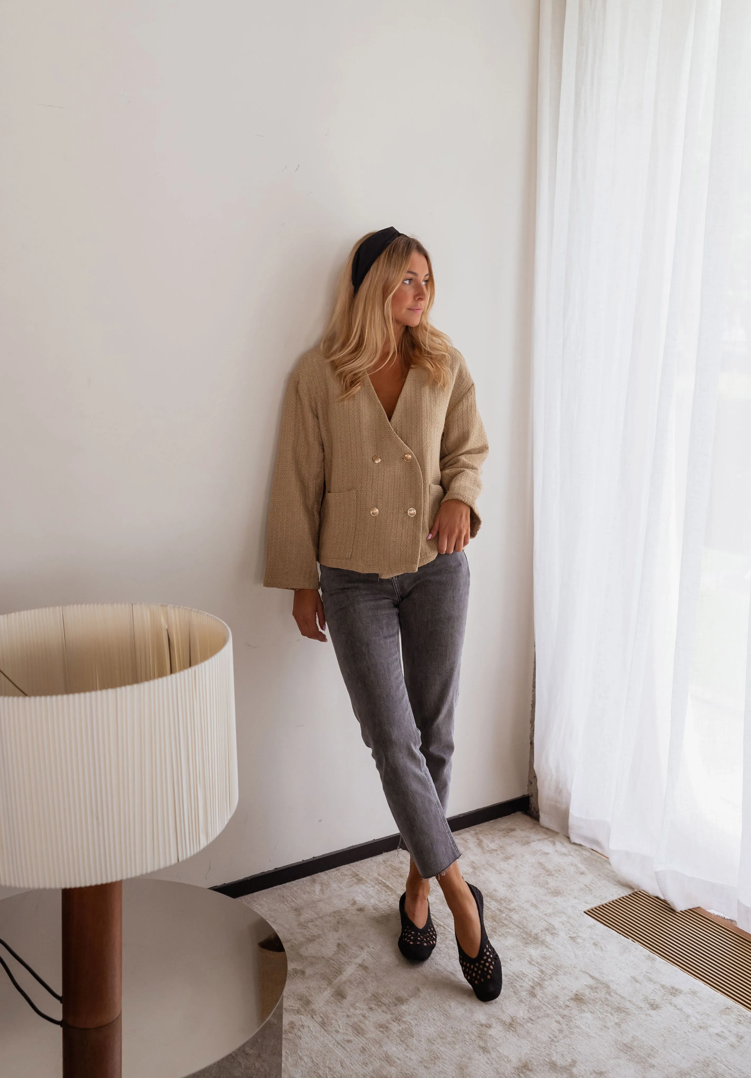 Dark Beige Tessa Cardigan