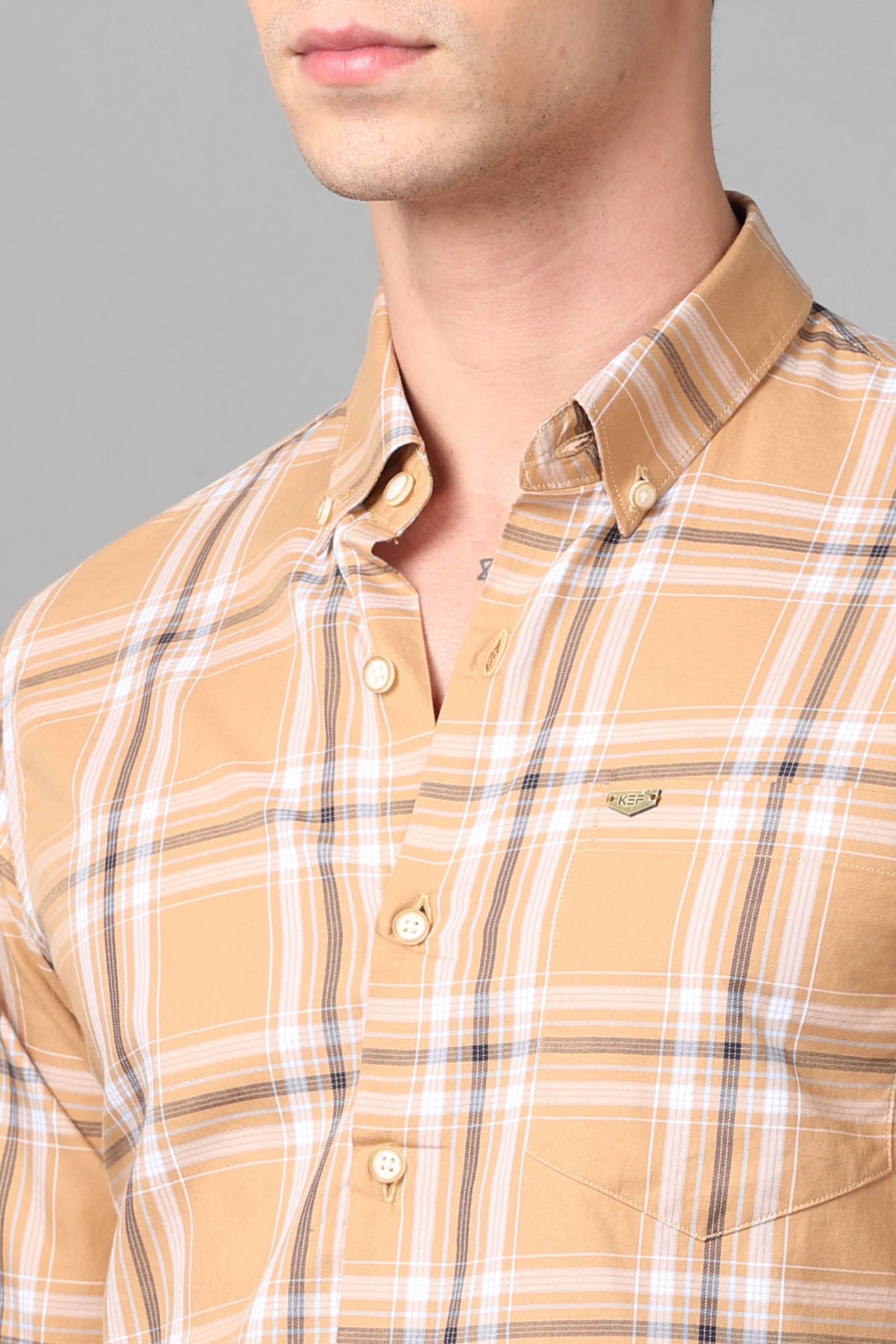 Desert Sand Checks Shirt