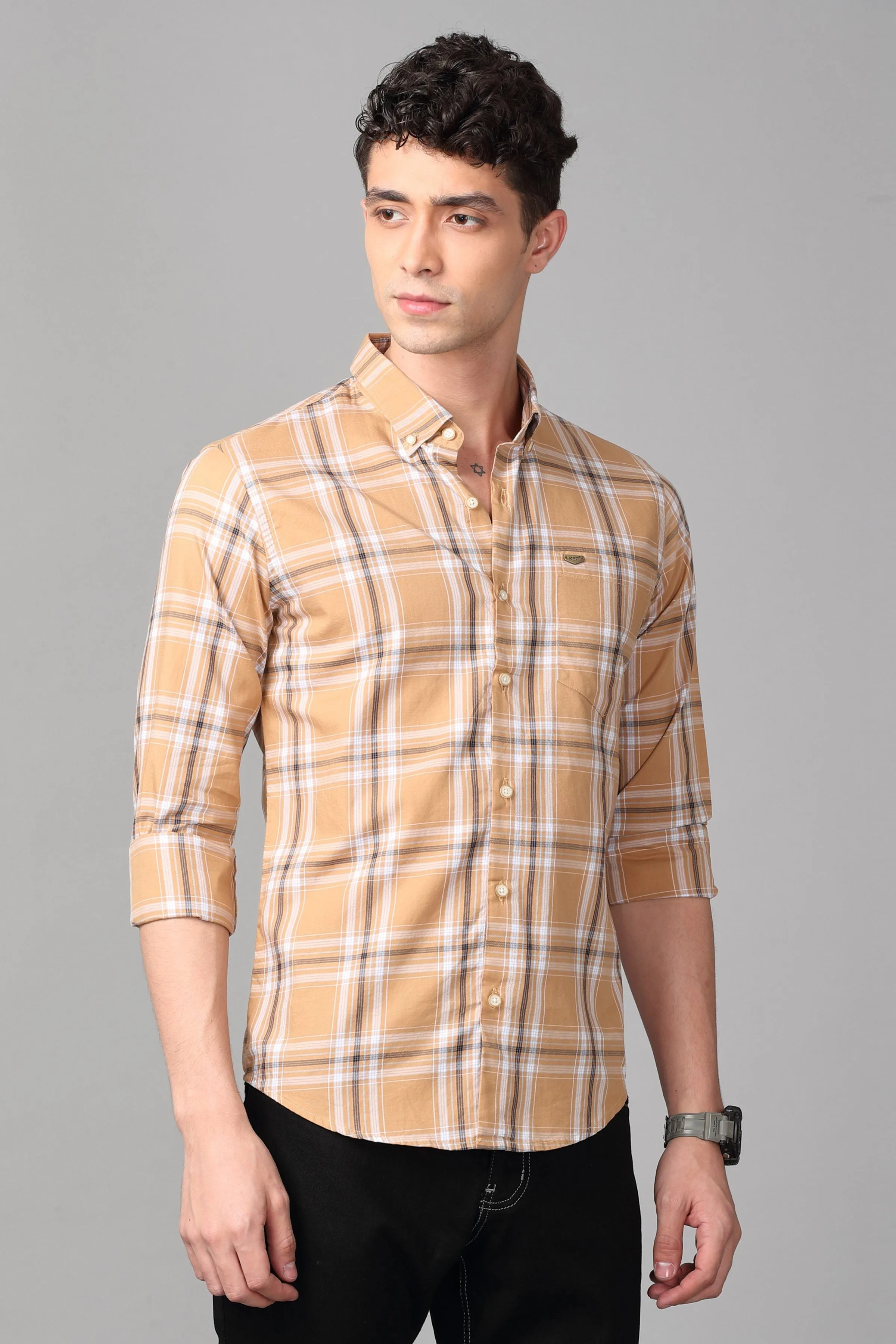 Desert Sand Checks Shirt