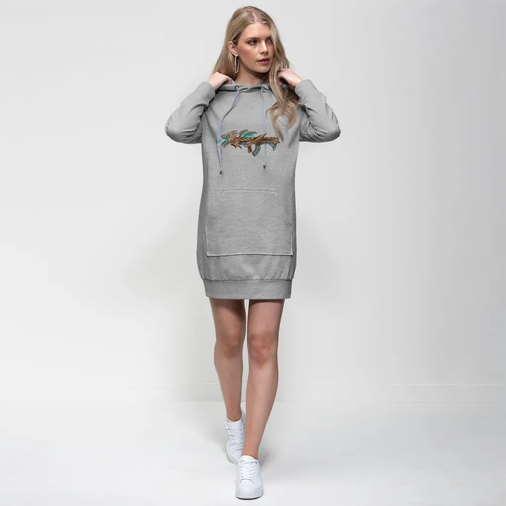 Dragon Gun Premium Adult Hoodie Dress