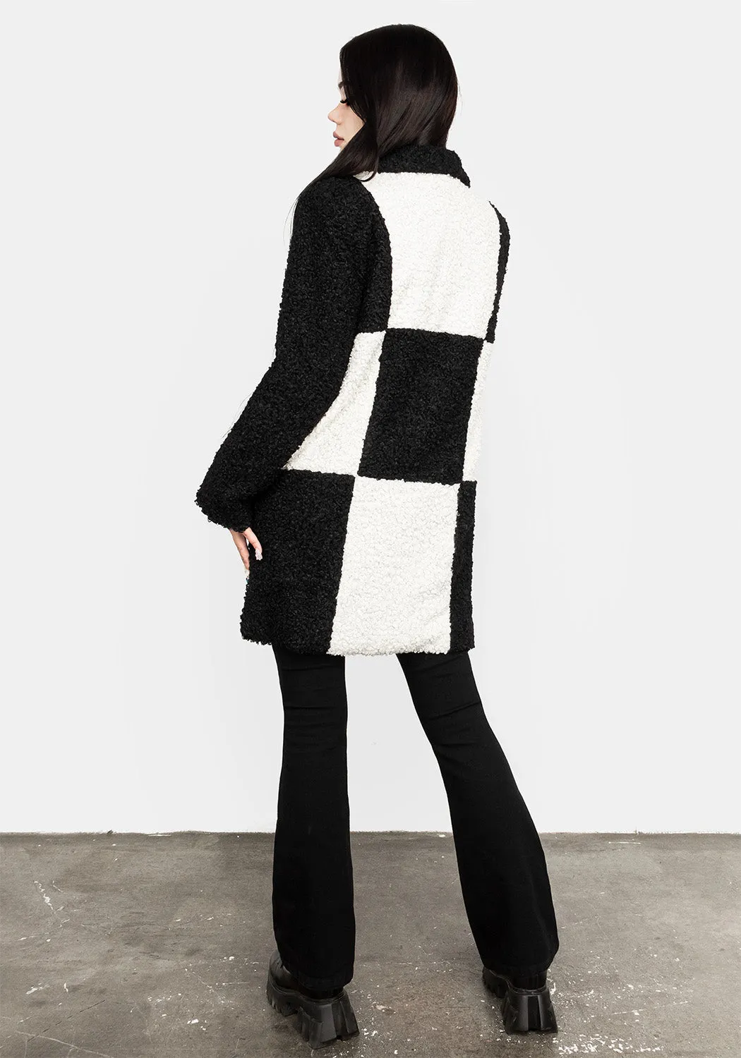 Dreamtime Checkerboard Teddy Coat