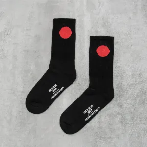 Edwin x Democratique Japanese Sun Sock - Black