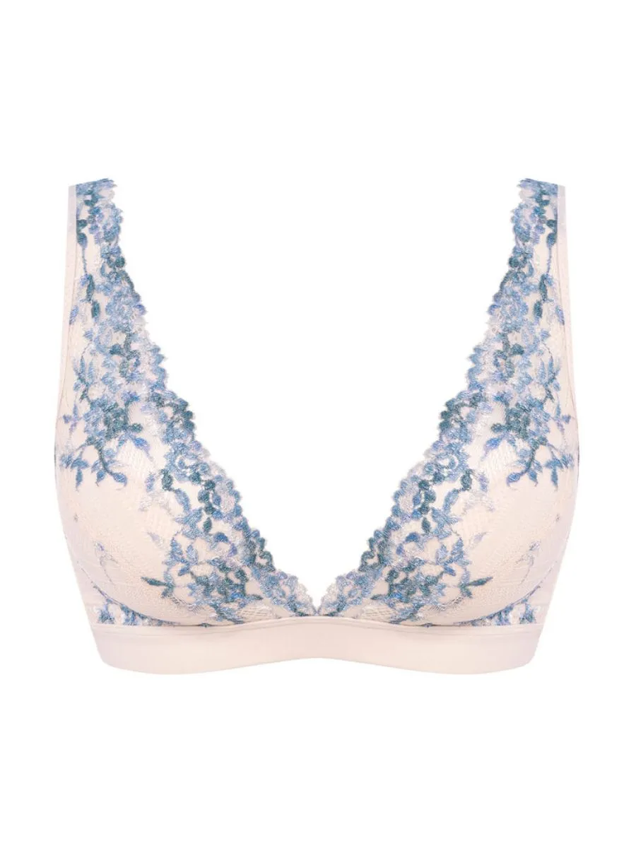 Embrace Lace Soft Cup Bra - Pastel Parchment/Blue Multi