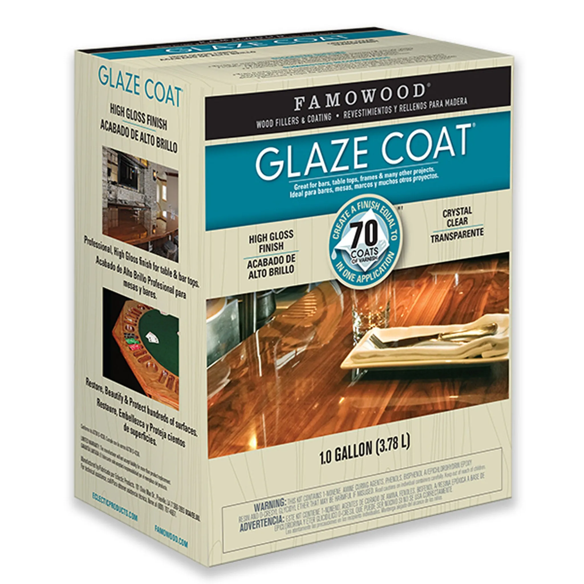 Famowood Glaze Coat Clear High Gloss Finishing Epoxy