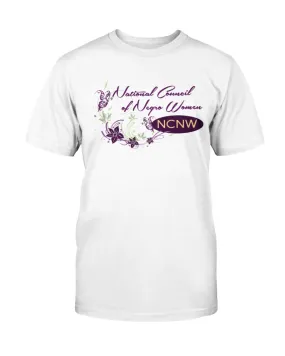 Floral - Unisex white t-shirt