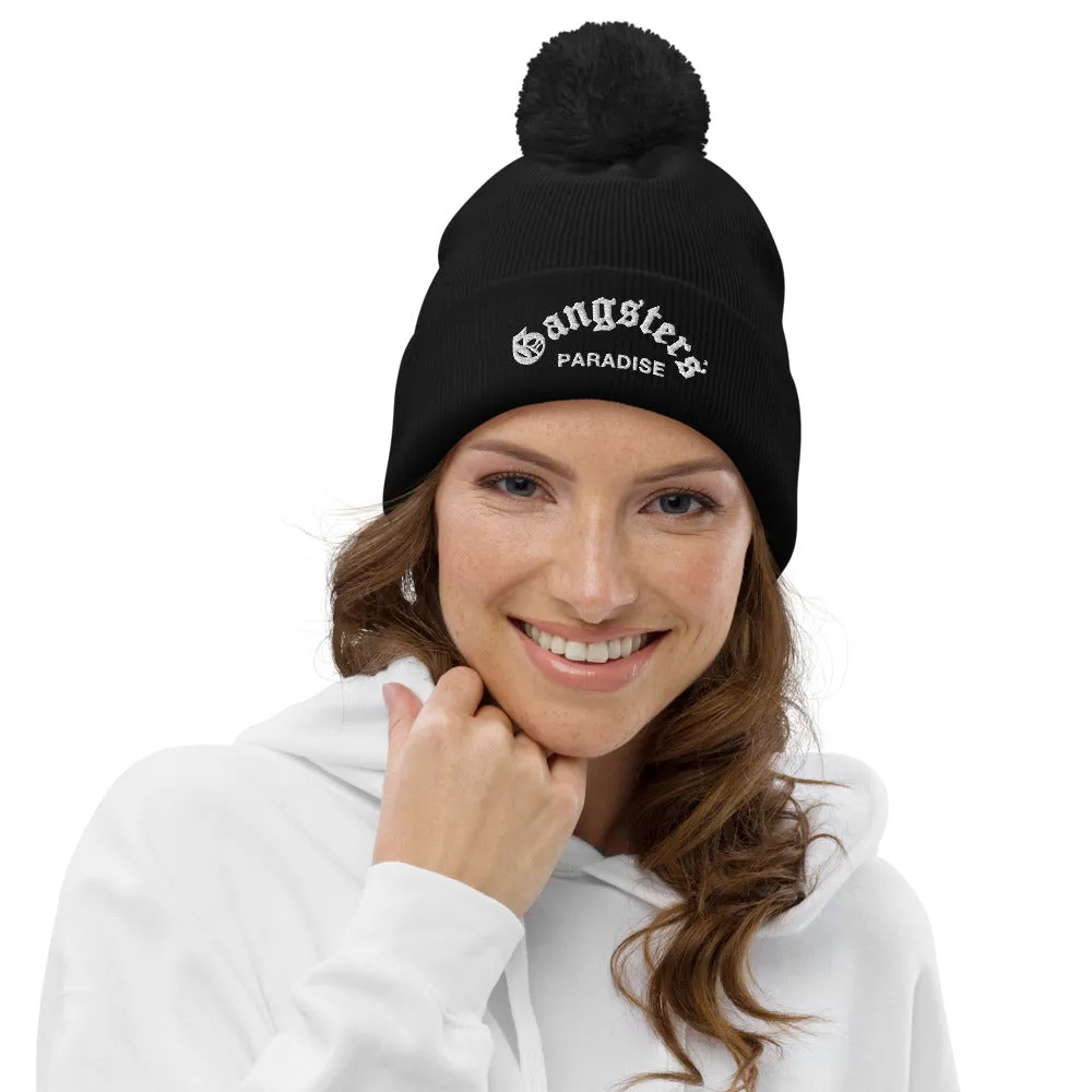 GANGSTER PARADISE POM POM BEANIE