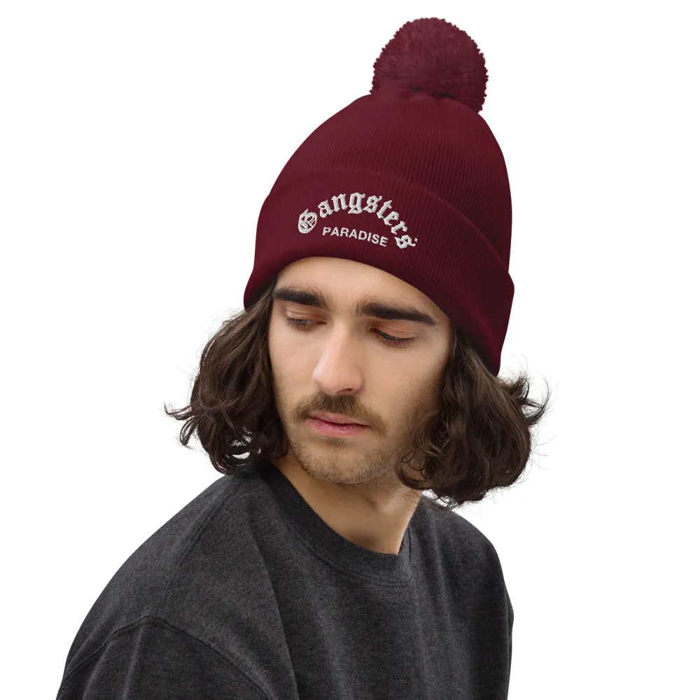 GANGSTER PARADISE POM POM BEANIE