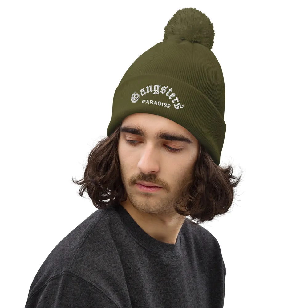 GANGSTER PARADISE POM POM BEANIE