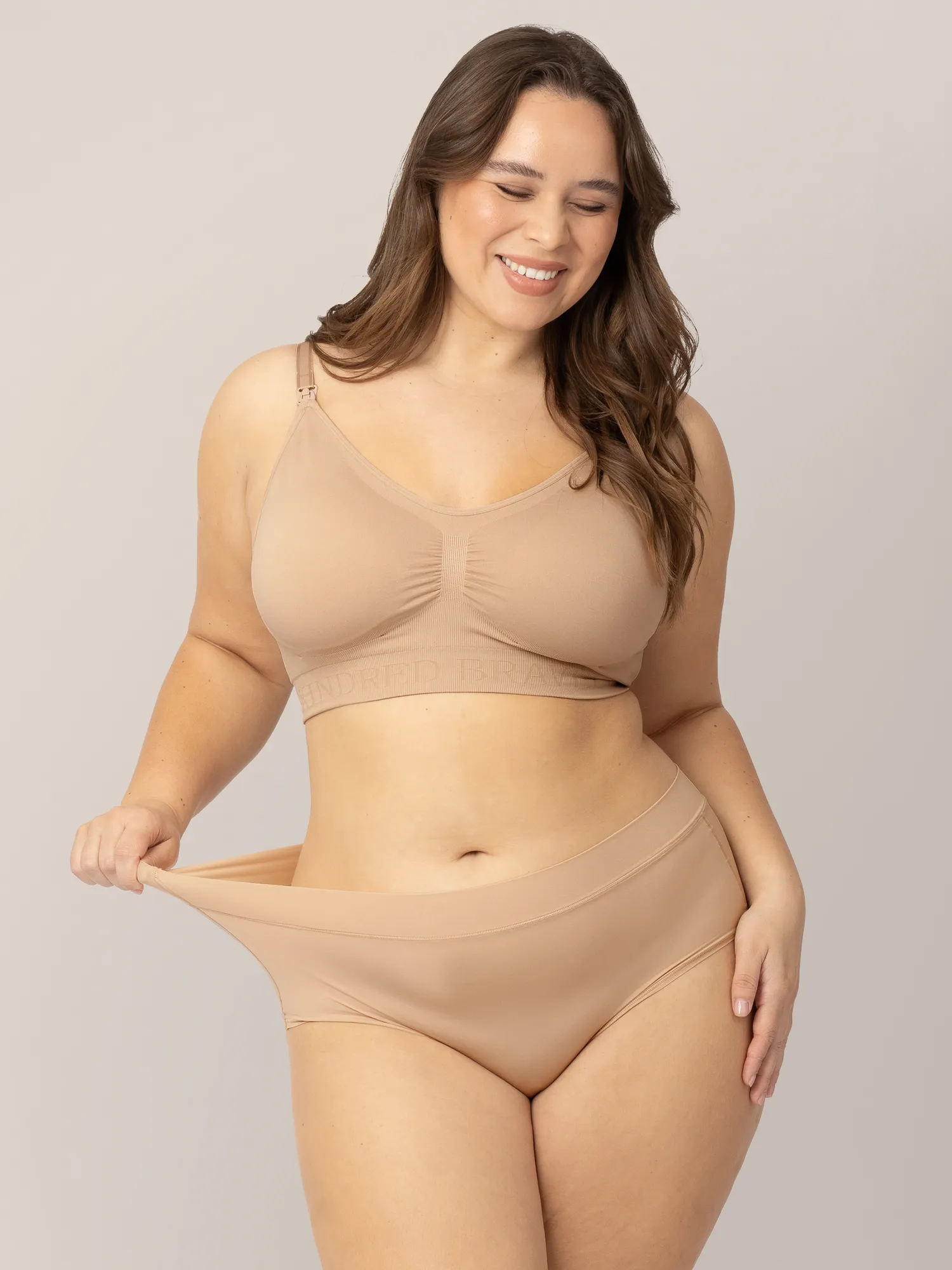 Grow with Me™ Maternity & Postpartum Brief | Beige